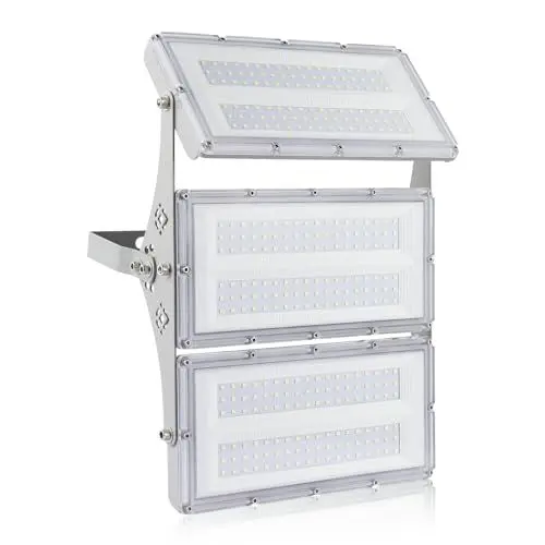 Produktbild: MKKM Neueste LED Strahler Flutlichter außen 300W Superhell 30000lm Flutlichtstrahler 6500K IP67 Wasserfest Außenstrahler für Sportplatz