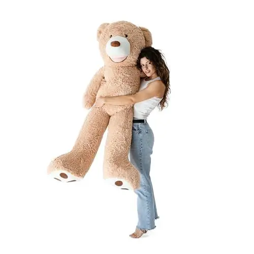 Produktbild: MKS. Riesen Teddybär XXL Kuschelbär 160 cm groß Plüschbär - Original Teddy Bär Braun (160 cm)