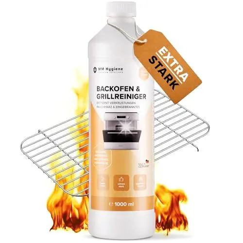 Produktbild: MM HYGIENE® - Stärkster Backofenreiniger & Küchenreiniger 1000ml Hochkonzentrat - Grillreiniger - für Backofen, Herd und Grill – löst hartnäckigste Verschmutzungen - Ofenreiniger - Made in Germany