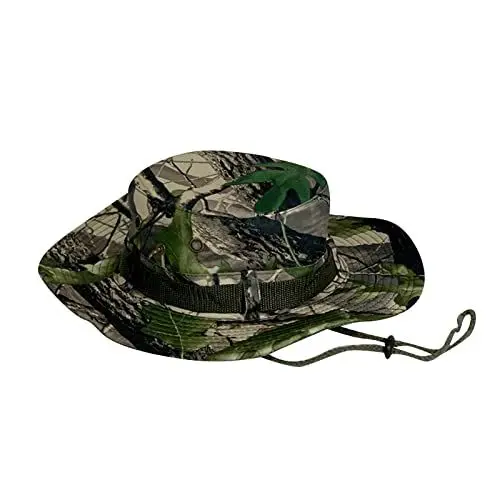 Produktbild: MMOOVV Boonie-Hut mit Tarnmuster Buschhut für Outdoor Aktivitäten, Faltbar und Wasserabweisend, Unisex (B, One Size)