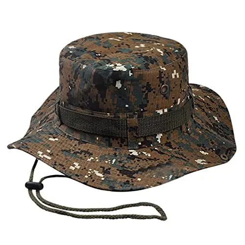 Produktbild: MMOOVV Boonie Hut für Outdoor Abenteuer Robuster Anglerhut, Atmungsaktiv & Wasserabweisend, Mehrere Farboptionen (G, One Size)