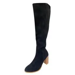 Produktbild: MMOOVV Damen Overknees Stiefel, Damenstiefel Schuhe Damen Stiefel langschaftstiefel damen (Black, 43)