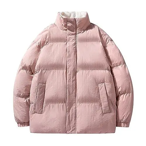 Produktbild: MMOOVV Herbst- und Wintermantel Jacke in Daunenoptik, Outdoorjacke, tolle Übergangs- & Winterjacke (Pink, XXL)
