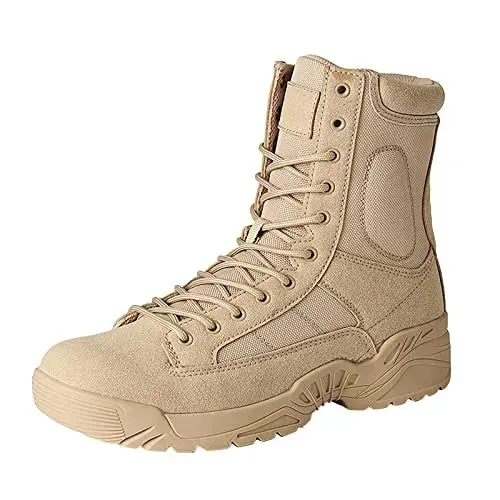 Produktbild: MMOOVV Herren Motorradstiefel zum Schnüren, Outdoor Sportstiefel Freizeitstiefel für Herren im Herbst und Winter (A, 40)