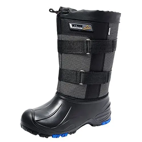 Produktbild: MMOOVV Herren Wasserdichte Wanderschuhe Abnehmbare Kurzschuhe aus Baumwolle Rennrad Schuhe Herren (Black, 46)
