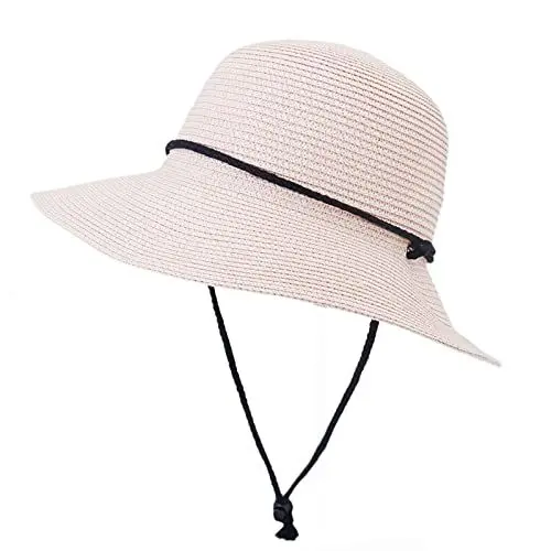 Produktbild: MMOOVV Strandhut Damenhut Hut Schattenschutz Schutz Fisherman Caps Damen Hut Sommerhut Elegant (Pink, One Size)