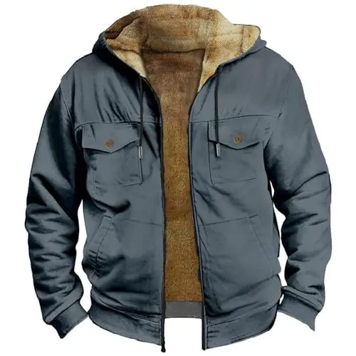 Produktbild: lederjacke herren funktionsjacke herren winterjacke herren 4xl sommerjacke herren leicht sportlich softshell jacke herren hoodie schwarz herren kapuzenjacke trainingsjacke herren