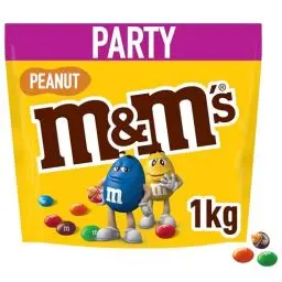 Produktbild: M&M'S Peanut Großpackung Schokolade, Schokolinsen mit Erdnusskern, 1 Packung (1 x 1kg)