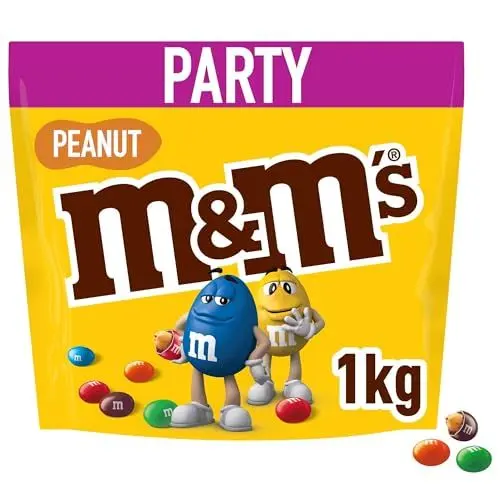 Produktbild: M&M'S Peanut Großpackung Schokolade, Schokolinsen mit Erdnusskern, 1 Packung (1 x 1kg)
