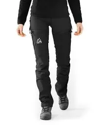 Produktbild: MNT10 Wanderhose für Damen – Slim-Fit Outdoor Hose I Leicht, Atmungsaktiv & Wasserabweisend I Praktische Taschen & Robuste Nähte | Coal Black, S