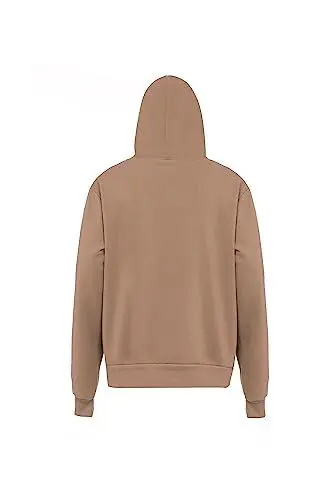Produktbild: Mo Athlsr Herren-Strick-Hoodie mit Reißverschluss Polyester Kamel Größe M