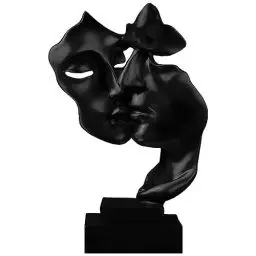 Produktbild: Moaobooh Skulptur Deko, Deko Wohnzimmer Modern Harz Skulptur Stabile Platzierung Geeignet FüR Die Dekoration Von Wohnzimmer, Bar, Zimmer, BüRo (Schwarz)