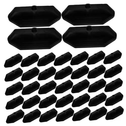 Produktbild: Mobestech Deck Fastener Clips System 100 Stücke Composite Decking Dauerhafte Versteckte Befestigung Befestigungen
