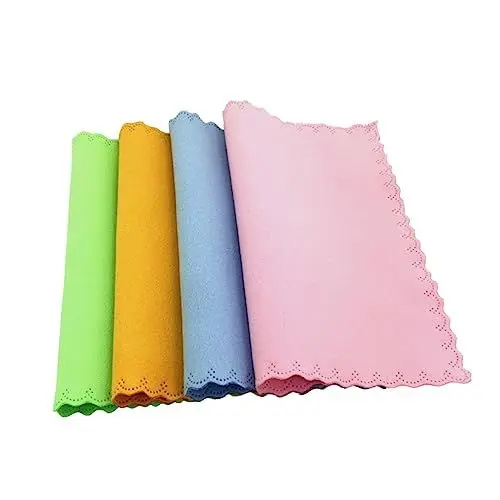 Produktbild: Mobestech Brillenputztücher 10 Stück Verschiedene Größen 15 X 18 Cm Fusselfrei Weich Für Brillen Kameraobjektive Handys