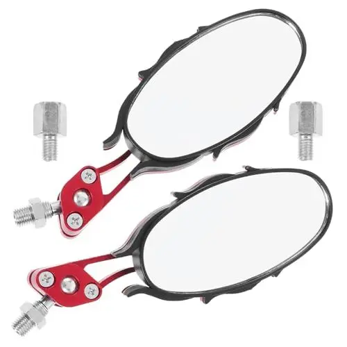 Produktbild: Mobestech Motorradspiegel Für Den Lenker – 2er-pack Rückspiegel Universell Passend Für Elektrofahrzeuge Mit Glas Metall Und Kunststoff