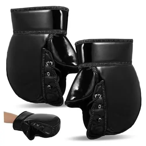 Produktbild: Mobestech Motorradhandschuhe 1 Paar Lenkerstulpen Warme Isolierung Elastische Bündchen Wetterfest Reflektierend für Radfahren Bei Kaltem Wetter