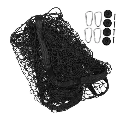 Produktbild: Mobestech 1 Satz Netztasche für den Kofferraum eines Autos Auto Netz Organizer Kofferraum Aufbewahrungsnetz Kleines Gepäcknetz fürs Auto Autonetz Aufbewahrungstasche Polyester Black