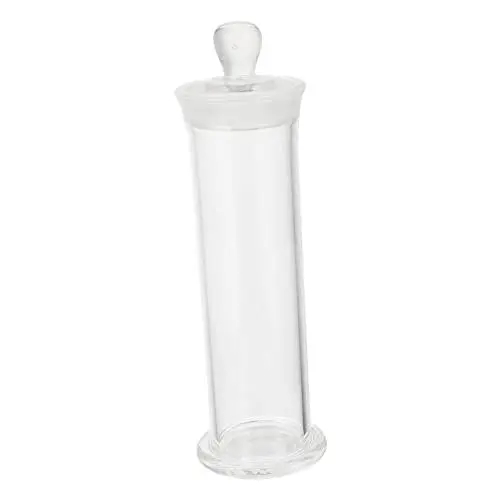 Produktbild: Mobestech 1stk Phiole Glasfläschchen Glasflaschen Mit Deckel Laborprobenflasche Probenflasche Aus Glas Probeflasche Probenflaschen Hohe Temperaturbeständigkeit Hitzebeständige Flasche