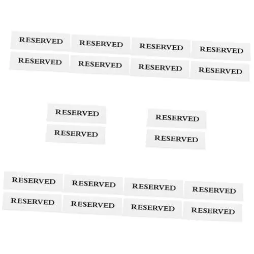 Produktbild: Mobestech 10sets Benutzerdefinierte Reserviert Sitz Zeichen Stuhl Reservierung Zeichen Hochzeit Restaurant Tisch Zeichen 2 Stücke * 10