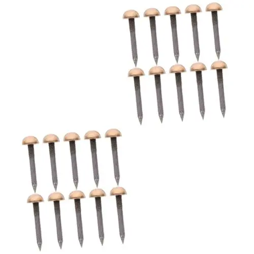 Produktbild: Mobestech 2 Sets Dekorative Nägel Möbelnägel Metallpolsternägel Für Projekte Dekorative Sofanägel Größe 10 Stück * 2