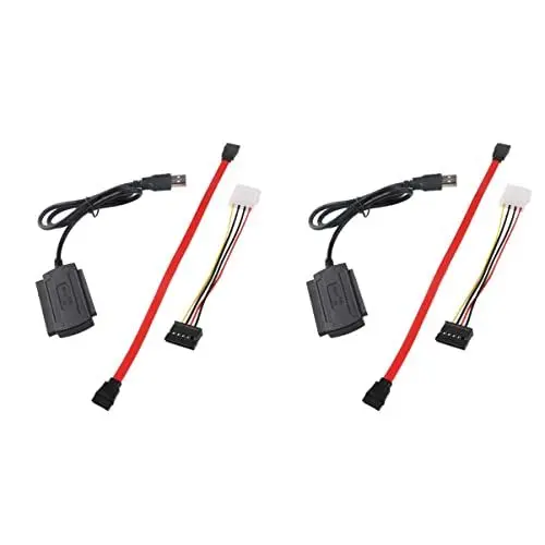 Produktbild: Mobestech 2Pcs Nützlicher Konverter USB Netter HDD-Adapter Praktische Harte Prämie. IDE-Kabel Festplatte An