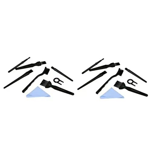 Produktbild: Mobestech 2 Sets 6-teiliges Set Reinigungsbürsten-Set Für Mechanische Tastaturen Tastenkappenabzieher – Tastatur-reinigungsbürste Aus Statischem Material Für Computer