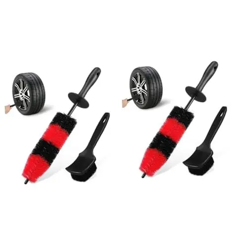 Produktbild: Mobestech Felgenbürste Alufelgen 2 Sets Autoreifen Reinigungsbürste Rad Autowaschbürste Reinigungsbürste Autofelgen Reinigungsbürste Autobürste Autowaschbürste Autowasch Set Auto Detaillierungsbürste