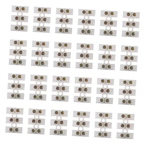 Produktbild: Mobestech 3-positionen-klemme Mit 30 Stück – Firmware Aus Hochleitfähiger Zinklegierung Für Sichere Verdrahtungsanschlüsse