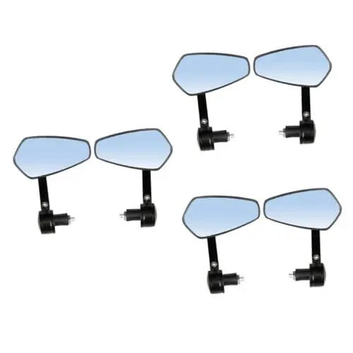 Produktbild: Mobestech 3 Paare Lenkerspiegel für -Lenkerspiegel Motorradspiegel Lenkerspiegel Lenkerspiegel für Motorräder Seitenspiegel Rückspiegel