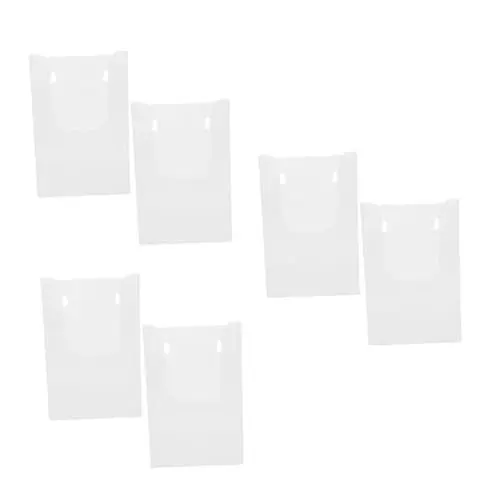 Produktbild: Mobestech 3 Sätze Daten-rack- Klarsichtbroschürenhalter Zeitschriftendisplay Prospekthalter Broschürenhalter Wandhalterung Magazinhalterung Transparent Acryl 2 Stück * 3