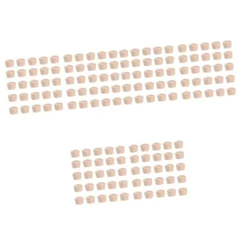 Produktbild: Mobestech 3 Sätze Schraubenlochstopfen Stecker Für Möbelbeschläge Holzmöbel Holzkappenknöpfe Halbrundkopfstecker Aus Holz Stecker Ersatzteile Bastelmaterial Tasten Lotusbaum Konisch Hölzern
