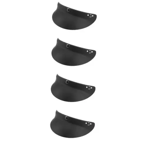 Produktbild: Mobestech 4 Stück Helm Regenvisier für Helm Schutz Helmrand helmvisiere jethelm universelles Helmvisier Visiereinsatz regenfest Brille Sicherheitsmaske Sonnenblende Stk