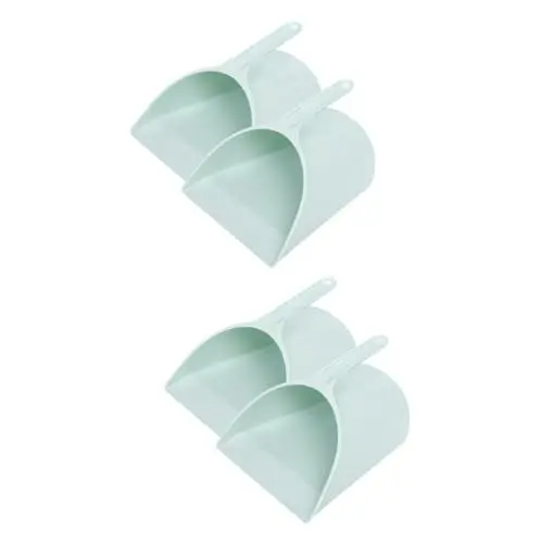 Produktbild: Mobestech 4 Stück Schaufel Haushaltsreiniger Autoreiniger Schreibtischreiniger Handmüll Haushaltsbesen für den einzug bläulich blaue Kehrblech aufstellen Mini-Staubpfanne Plastik