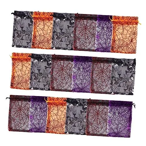 Produktbild: Mobestech Halloween- -bonbonhalter 10 X 12 Cm Spinnennetz-party-geschenktüte Süßigkeitentüten für Halloween-partygeschenke