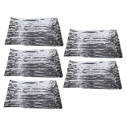 Produktbild: Mobestech 5 Stk Erste-Hilfe-Decke Notfall-Thermodecke Rettungs-Thermodecke Bimsstein für Pflanzen Folienraumdecke Überlebensdecke Camping-Notfalldecke draussen Rettungsdecke das Haustier