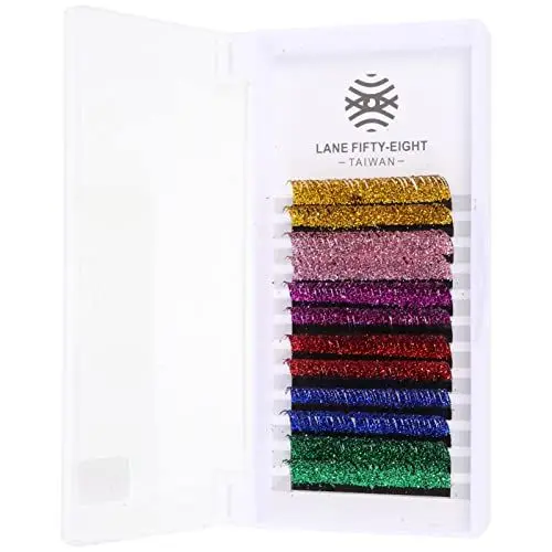 Produktbild: Mobestech 6 Paar Glitzernde Wimpern Halloween Falsche Wimpern Weicher 3D-Effekt Falsche Wimpern 15 Mm Augen Make-Up-Werkzeuge für Halloween Cosplay Neujahrsparty (Farbe Zufällig)