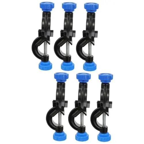 Produktbild: Mobestech 6 Stück Clip Laborgriffstütze Laborständer Klemmhalter Boss Head Klemmhalter Tischstangenständer Mit Klemmen Labor Klemmhalter Klemmständer Bosshead Klemmhalter Klemme