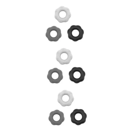Produktbild: Mobestech 9 Stück 30 40 finger strengthener handtherapie verstellbarer Greifkrafttrainer Handtrainer Squeeze Grip Griffringe für Handübungen Greiferring aus Silikon Massage Handclip Fitness