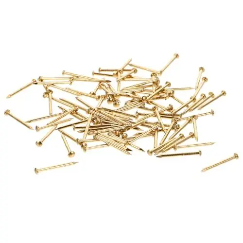 Produktbild: Mobestech Kupfernägel Baumkiller 100 STK Decked Accessoires Kupfernägel Möbelfransennägel Dekonägel Antike Nagellackierung Goldene Nägel Für Möbelfinge