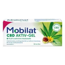 Produktbild: Mobilat® CBD Aktiv-Gel - Vitalisierendes und pflegendes Gel zur Entspannung von beanspruchten Körperpartien mit CBD, Arnika-Extrakt und Rosskastanien-Extrakt, 50ml