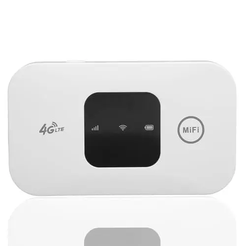 Produktbild: Mobile WiFi Hotspot, Wireless Portable Travel Outer Unterstützt 10 Benutzer gleichzeitig, Pocket WiFi Gerät mit 2100 mAh großem Akku, für sicheres Internet zu Hause oder überall wo Sie hingehen
