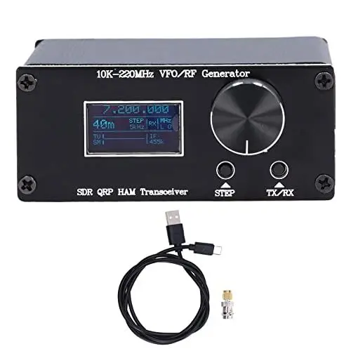 Produktbild: Mobiler SDR QRP HF Transceiver VFO Funktions HF Generator mit USB Kabel 10K‑220MHz