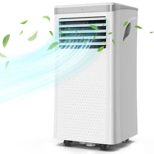 Produktbild: Mobiles Klimagerät 7000 BTU, Kühlen & Ventilieren & Entfeuchten, Fernbedienung, Mobile Klimaanlage mit Abluftschlauch, Raumgröße bis 35㎡, Weiß