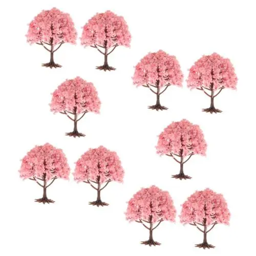 Produktbild: MOBUTOFU 10 Stücke Mini Landschaft Baum Modell Gefälschte Baum Abs Schwamm Material Lebensechte Dekorative Modell Bahn Track Landschaft