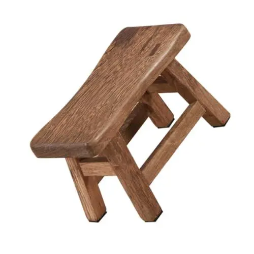 Produktbild: MOBUTOFU 1Stk Kinderhocker Stuhl im Freien Bürohocker Stühle für Kinder Hockerstuhl für Waschtisch kindermöbel sitzhocker Kinder Stool Haushaltsmöbel niedriger Stuhlgang Wenge Light Brown