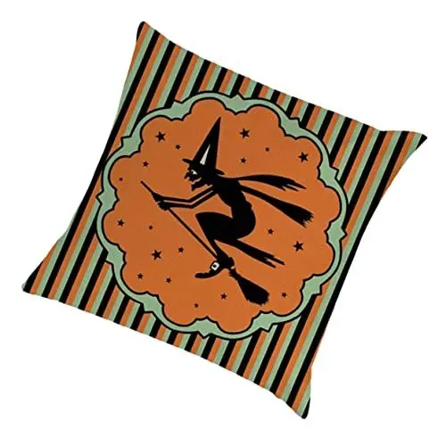 Produktbild: MOBUTOFU 1Stk Kopfkissen Kissenbezüge aus Leinen Sofakissenbezug dekorative Kissenbezüge Halloween-Dekokissen Halloween Theme Halloween Party Halloween-Kissenbezug Bettwäsche aus Baumwolle
