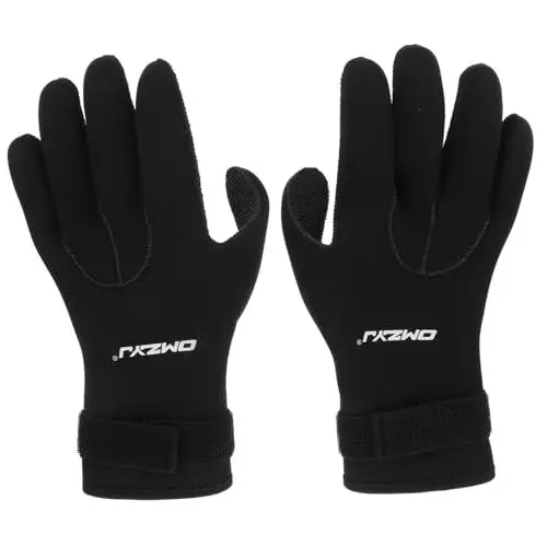 Produktbild: MOBUTOFU 1 Paar rutschfeste Neopren Tauchhandschuhe Schwarz Größe XL Warm Und Kratzfest Ideal Für Schnorcheln Und Freitauchen Wasserdichtes Design Für Optimalen Grip Und Schutz