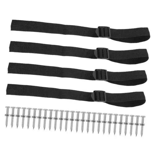 Produktbild: MOBUTOFU Verstellbare Garten-Spikes-Schuhe Riemen Rasenbelüfter-Werkzeug Für Die Gartenarbeit 4 2 cm Rasenbelüfter-Schuhband Belüfter-schuhstift-Set