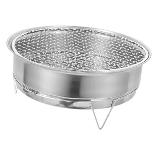 Produktbild: MOBUTOFU 1 Satz Tragbarer Holzkohlegrill Robuster Campinggrill mit Abnehmbaren Beinen für Transportieren für Outdoor Barbecues und Sicheres Grillen