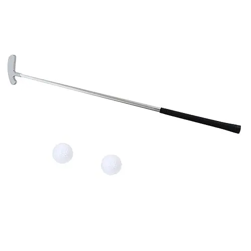 Produktbild: MOBUTOFU Golf Putting Trainingshilfe Set 3 Abschnitt Abnehmbare Zink-Legierung Putter Praxis Ziel Für Indoor/Outdoor